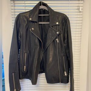 Topshop leather jacket - size US 6 (fits like a small)